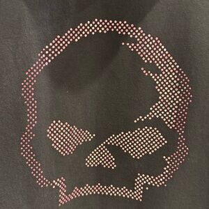 Harley-Davidson Ladies Black Hoodie with Pink Logo. Large